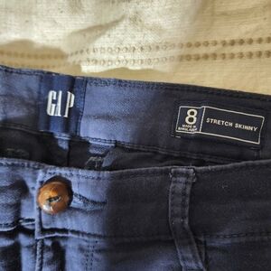 Gap blue dress pants size 8 stretch skinny